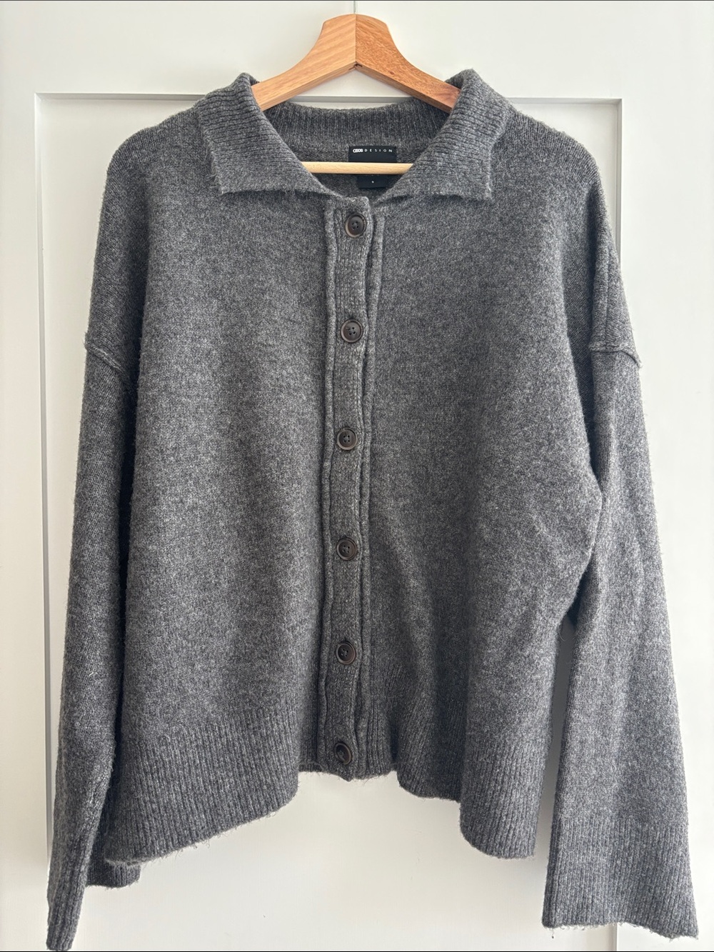 ASOS Button-Front Collared Sweater
